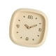 thumbnail image 5 of Reloj de pared cuadrado con movimiento silencioso, adorno estético, relojes de pared decorativos para Amarillo, 5 of 9