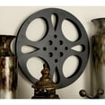 thumbnail image 2 of DecMode Black Metal Reel Film Wall Decor, 2 of 9