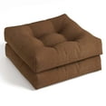 thumbnail image 1 of Costway 2 PCS 21" x 21" Patio Chair Seat Cushion Pads Indoor/Outdoor Brown, 1 of 9