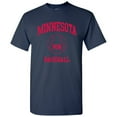 thumbnail image 3 of Minnesota Classic Baseball Arch Basic Cotton T-Shirt - Medium - Navy, 3 of 6
