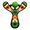 Classic Green, variant on Mighty Fun Mischief Maker Classic Wooden Slingshot Toy with Soft Foam Balls