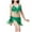 Green, variant on Wancir Women's Shiny Sequin 2 Piece Short Set Flowy Tassel Crop Top Mini Short Pants Clubwear