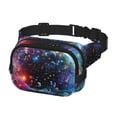 thumbnail image 3 of Horeoi Outer Space Floating Numbers And Letters for Square Double Layer Waist Bag for Travel Cycling Outdoor Activities with Adjustable Strap and Zipper Pockets, 3 of 4