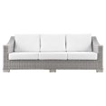 thumbnail image 5 of Lounge Sofa, White, Rattan, Wicker, Outdoor Patio Balcony Cafe Bistro Garden Hospitality Restaurant, Modern Contemporary HB33480, 5 of 8