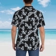 thumbnail image 6 of Haiem Flower Printed Hawaiian Shirt for Men - Men’s Casual Beach Summer Shirts - Stretch Fabric with Modern Fit-Medium, 6 of 9