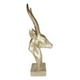 thumbnail image 3 of Ebros Golden African Gazelle Antelope Bust Head Sculpture with Trophy Base 16" T, 3 of 6