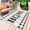 Brown Black, variant on Country Farmhouse Outdoor Rug for Patio/Deck/Porch, Non-Slip Large Area Rug 4 x 6 Ft, Vintage Farm Tropical Leaves Floral Plaid Indoor Outdoor Rugs Washable Area Rugs, Camping Rug Carpet Runner