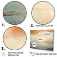 thumbnail image 3 of Designart "Horizon Of Beige And Gold Beach Sunset" Coastal Sunset Floater Framed Wall Art Living Room, 3 of 5