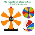thumbnail image 2 of WinSpin 24" Display Prize Wheel Orange & White DIY Tabletop 12 Slots Modular Custom Spinning Wheel for Pop Up Trade Show, 2 of 9