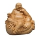 thumbnail image 5 of Estatua de Buda Escultura Tallada a Mano de Madera para Decoración de Sala de Estar de Mesa, 5 of 9