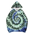 thumbnail image 5 of Heisall Womens Hoodies Tie-Dye Print Longline Long Sleeve Pocket Casual Sportswear Loose Fashion Sweatshirts, 5 of 5