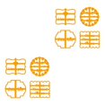 thumbnail image 2 of facefd 1/2/3/5 Elroy Cookie Mold Cooking Plastic Biscuit Form Mould Kitchen Baking Maker with Good Wishes 4 in 1 2PCS, 2 of 6