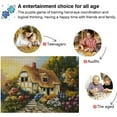 thumbnail image 4 of Dreamtimes House Oil Painting Jigsaw Puzzles 1000 Piece for Adults Large Puzzle Game Challenging Family Puzzle Game for Adults Teens 29.5" x 19.7", 4 of 7