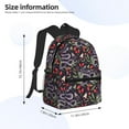 thumbnail image 3 of Fotbe Snakes And Snake Fruit Lightweight Casual Laptop Backpack for Men and Women, Daily use Waterproof backpack, Backpack for College, 3 of 7