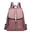 thumbnail image 3 of 2024 Mochilas de cuero genuino para mujer, bolsos de hombro, mochilas para mujer, mochilas de viaje para mujer, mochilas escolares para adolescentes, 3 of 5