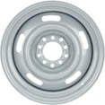 thumbnail image 5 of Speedway Motors GM Dual Pattern Rally Wheel Set, 15x5 with a 3.25 Inch Backspace, Fits 4.5 and 4.75 Inch Bolt Circle, Steel Silver Painted, RWD, Sold as a Pair, 5 of 8