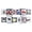 T7-B, variant on Black White Baby Toy High Contrast Newborn Toys for Tummy Time Soft Sensory Book Visual Stimulation Montessori Toy 0-3 Months Infant Development Toy 0-12 Months Boy Girl Shower Gift,D