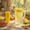 Yellow #3, variant on Large Capacity Transparent Cold Brew Carafe | Fruit Tea & Iced Coffee Dispenser Pitcher | 5 Cup Household Beverage Bucket | Dishwasher Safe Plastic