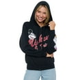 thumbnail image 5 of Disney Womens Mickey Mouse & Friends Hoodie Sweatshirt Black Zip Up, 5 of 9