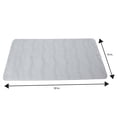 thumbnail image 4 of Bath Bliss Non-Slip Textured Grass PVC Bath Mat in Clear, 4 of 5