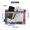thumbnail image 4 of FORMRS 2 Pack Pencil Pouch for 3 Ring Binder with Clear Window Zipper Case, Purple Window Scene, 4 of 6