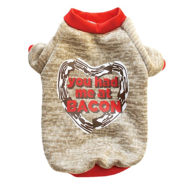 Flmtop Pet Pullover Letter Print Keep Warmth Soft Texture Fashion Pet Dogs Sweatshirt Costume for Winter