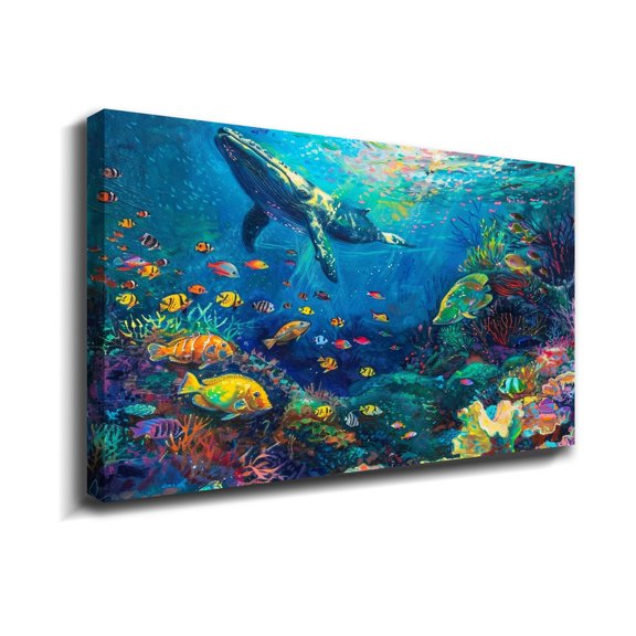 Animal Wall Art Picture Sea World Animal Wall Decor Canvas Wall Art For Livingroom Bedroom Office