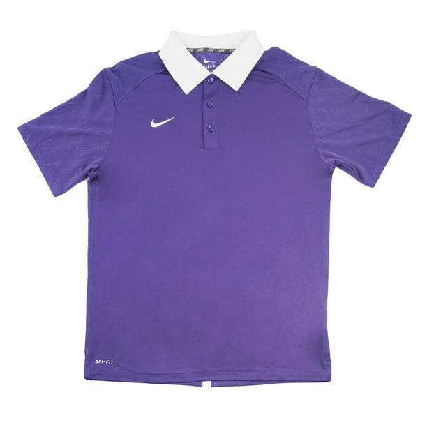 Nike Nike DriFIT Men's Purple/White Polo Shirt Medium Walmart