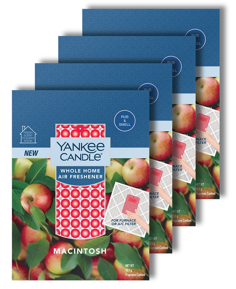 Yankee Candle Macintosh Whole Home Air Freshener, 4 Pack