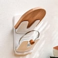 thumbnail image 1 of Czzoypi Wall-Mounted Pot Lid Rack Cutting Boards Decorative Pan Cover Rack Pot Lid Storage Organizer Cutting Board Holder Rack Pot Cover Organizer Wear-Resistant Pot Lid Holder Pp, 1 of 6