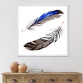 thumbnail image 2 of Designart 'Colourful Boho Art Feathers III' Bohemian & Eclectic Framed Canvas Wall Art Print, 2 of 5