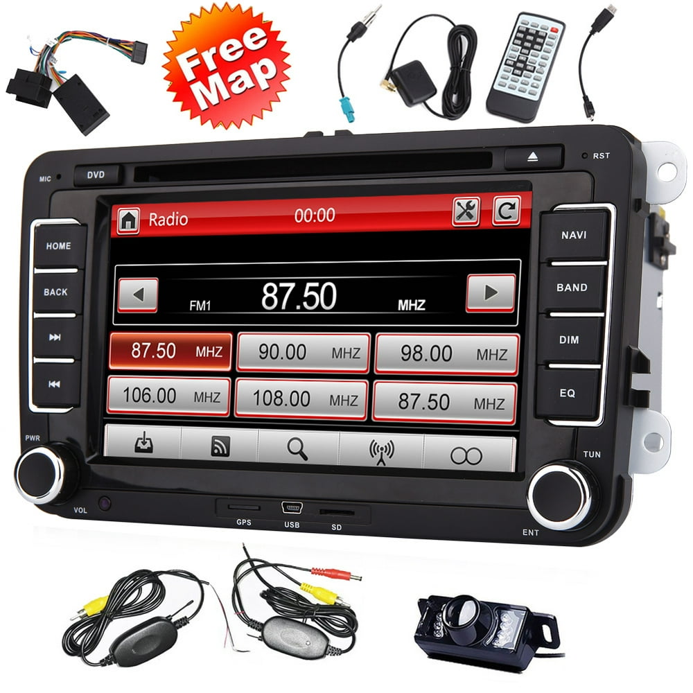 7 inch Double Din In Dash Car Stereo for VW Volkswagen Golf/Passat/Polo/Jetta/Tiguan/Touran