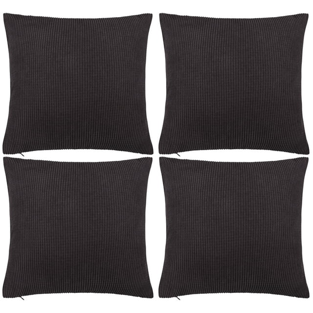 Unique Bargains Housse de Coussin Décorative à Rayures Maïs en Polyester, 4 Pcs, pour Sofa