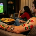 thumbnail image 3 of Disposable Football Match Flag Temporary Tattoos, 3 of 5
