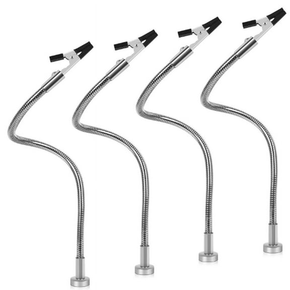 4pcs Magnetic Helping Hands Soldering Third Hand Tools Metal Flexible Gooseneck with Alligator Clips Welding Tool