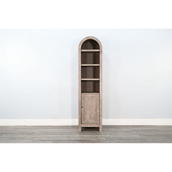 Sunny Designs Arched Grey Cabinet Storage
