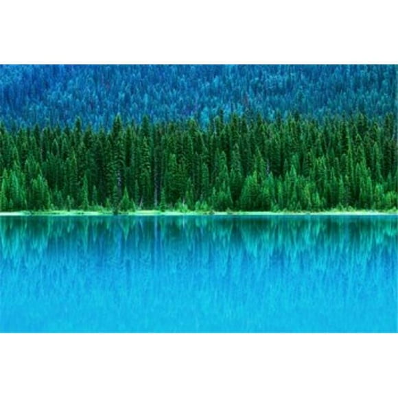 Danita Delimont PDDCN02RTI0002 Emerald Lake Boathouse Yoho National Park British Columbia Canada, Horizontal Poster Print by Rob Tilley, 27 x 18