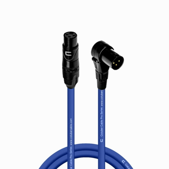 Coluber Cable - Balanced XLR Cable Female to Right Angle XLR Male Connector