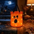 thumbnail image 6 of Gifts for Kids! Fwttom Halloween Candy Bags with Light- Holiday Trick or Treat Bucket, Portable Halloween Decorations Pumpkin Candy Bucket for Kids, 6 of 6