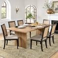 thumbnail image 4 of Area Rug x for Living Room Bedroom Dining Room Washable Rugs Vintage Distressed Print Carpet UltraThin Chenille Low Pile Lightweight Rug with Non Slip Backing Sepia, 4 of 8