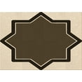 thumbnail image 1 of Ahgly Company Machine Washable Indoor Rectangle Transitional Bakers Brown Area Rugs, 4' x 6', 1 of 7