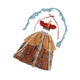 thumbnail image 3 of Vestimenta de vestimenta de muñecas lindo para regalo de cumpleaños Photo Prop de miniatura Vestido elegante accesorios elegantes ropa de muñeca ropa Volantes rojos, 3 of 8