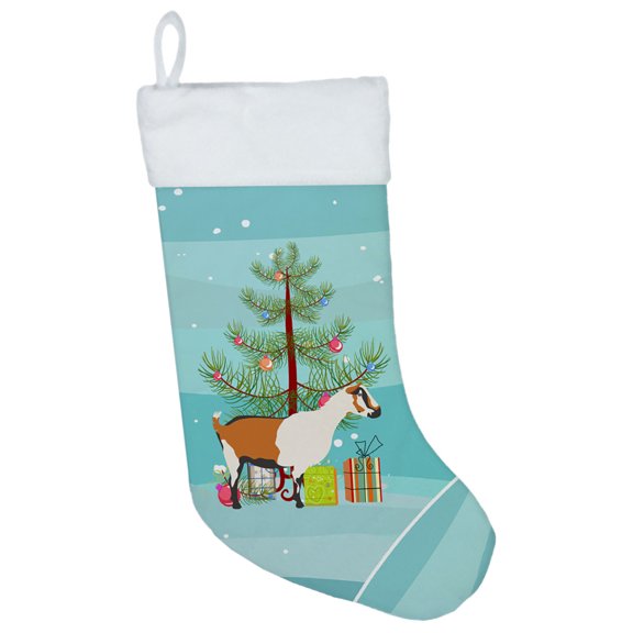 Carolines Treasures BB9247CS Alpine Goat Christmas Christmas Stocking Large multicolor