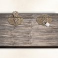 thumbnail image 5 of Juego de 2 cierres CHAO de bronce antiguo para muebles 95 x 73 mm con tornillos, 5 of 5