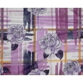 thumbnail image 4 of oneOone Polyester Lycra Dusty Purple Fabric Leaves & Floral Check Sewing Material Print Fabric By The Yard 56 Inch Wide, 4 of 4