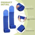 thumbnail image 4 of Soccer Shin Guard Strap Polypropylene Anti Slip Shin Fixed Straps Ankle Guards Fit for Football Cycling Black/Blue, 4 of 7