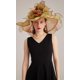 thumbnail image 5 of Women's Kentucky Derby Church Dress Hat Wide Brim Leaf Flower Bridal Shower Hat, 5 of 5