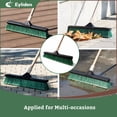 thumbnail image 6 of Eyliden 24" Heavy Duty Push Broom for Outdoors, Industrial, Green Steel Handle, 6 of 7