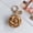 Gold, variant on PU Leather Camellia Flower Keychain with Coin Pendant, Decorative Bag Charm with Lobster Clasp for Car Key Handbag Backpack