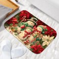 thumbnail image 6 of 1pc Snowmen with Christmas Absorbent Non-Slip Bathroom Thickened Flannel Rug Decor,Soft,Quick Drying,Suitable For Indoor/outdoor Use,Bathrooms,Bedrooms,Kitchens,Terrace,Laundry Rooms,16"x24", 6 of 9